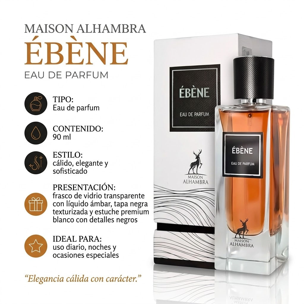 Maison Alhambra Ébène Eau de Parfum Unisex 90ml
