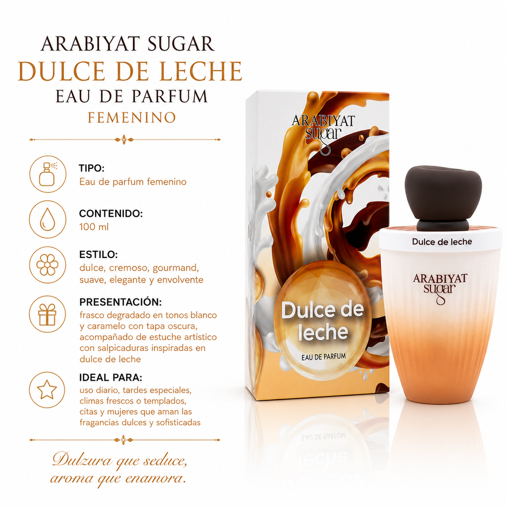 Arabiyat Sugar Dulce de Leche Eau de Parfum Femenino 100ml