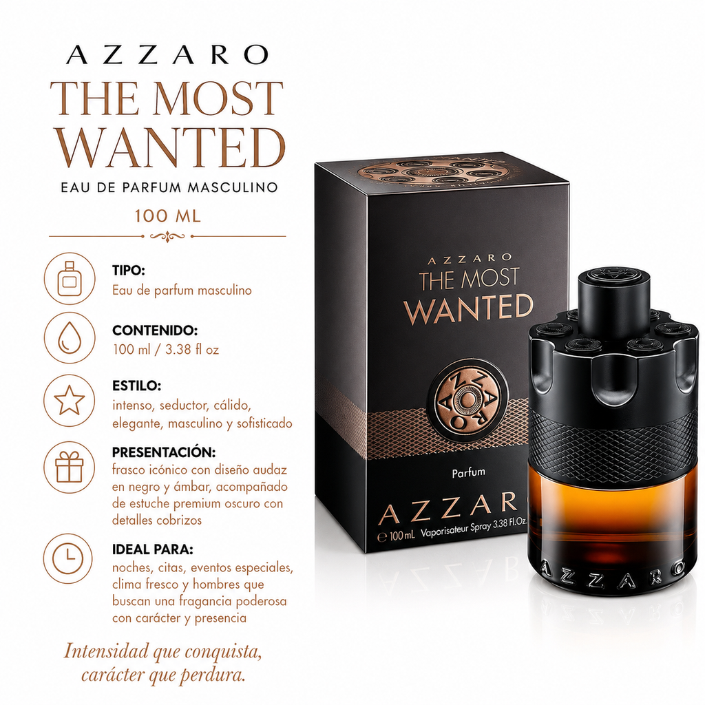 Azzaro The Most Wanted Eau de Parfum Masculino 100ml