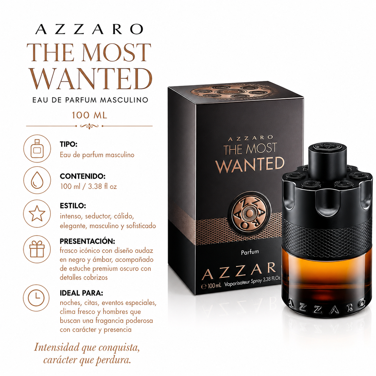 Azzaro The Most Wanted Eau de Parfum Masculino 100ml