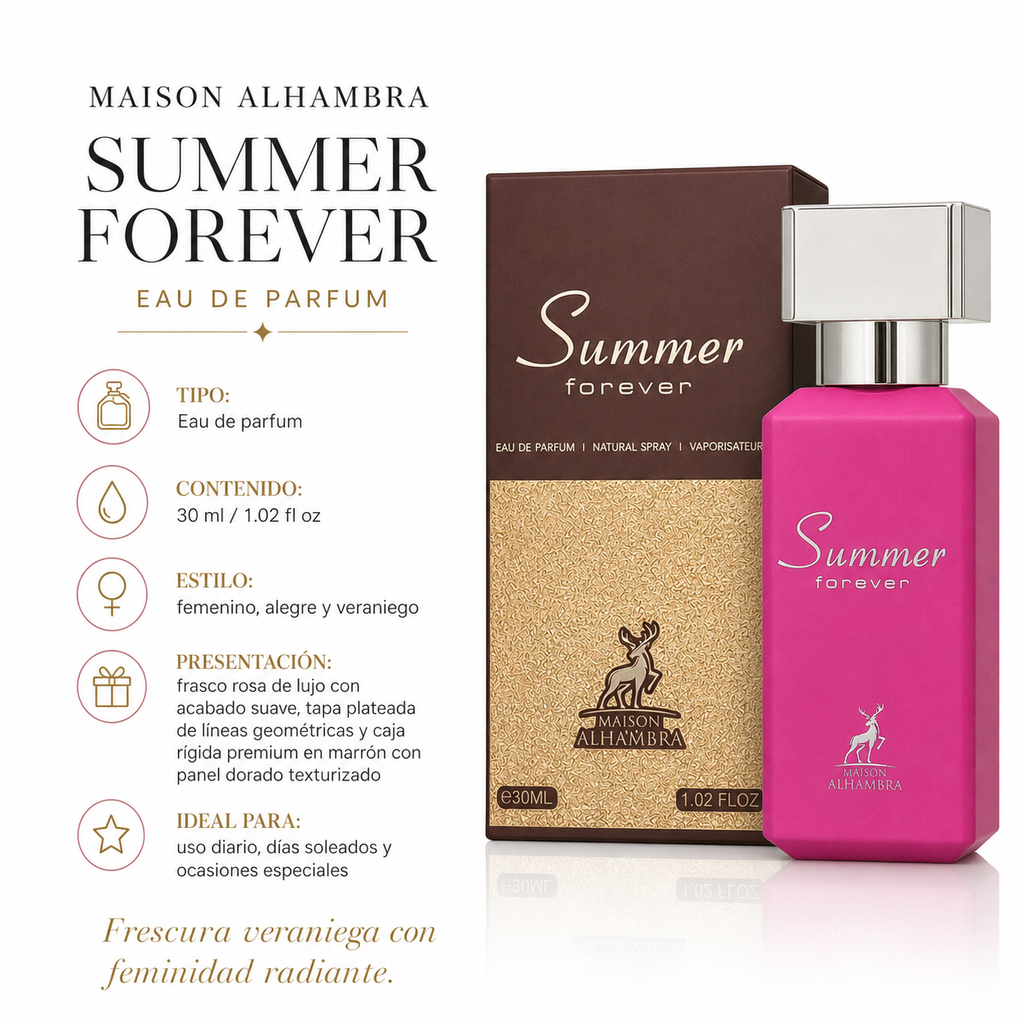 Maison Alhambra Summer Forever Eau de Parfum Femenino 30ml