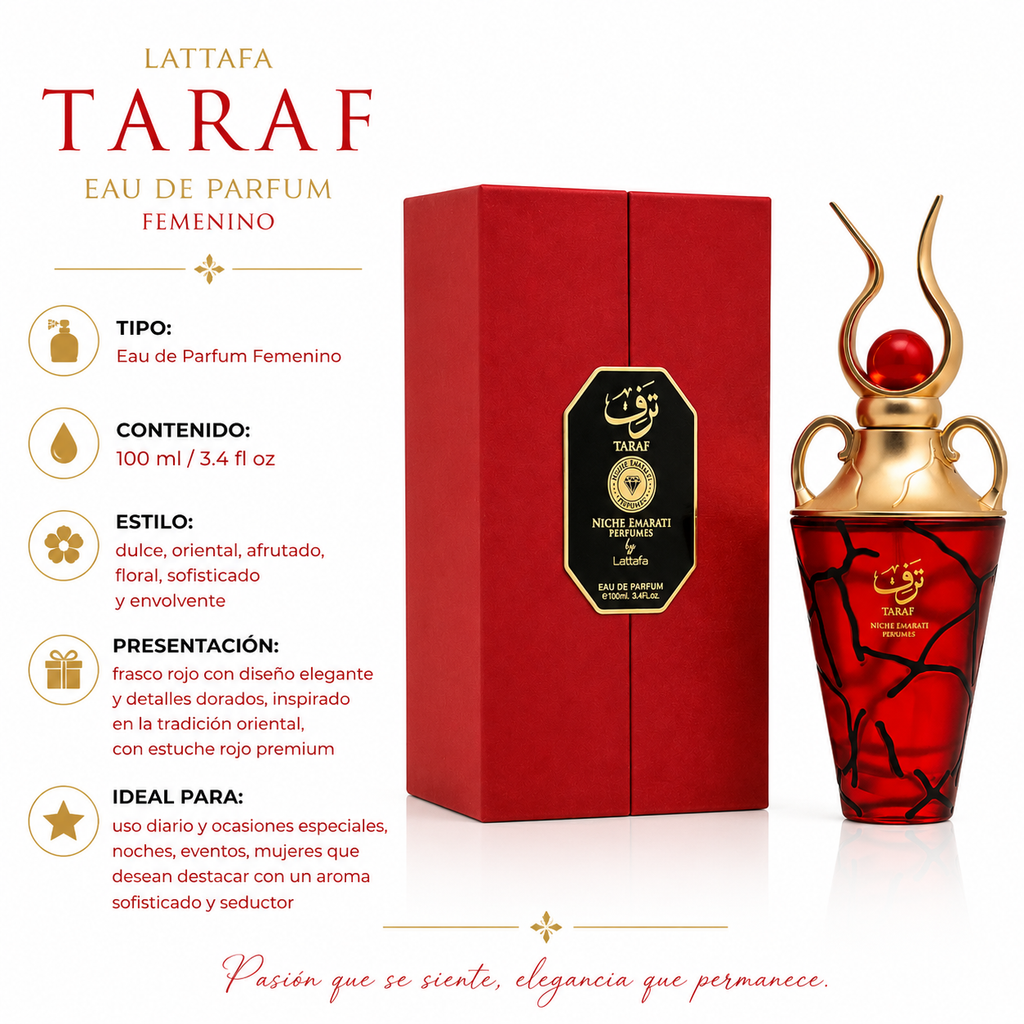 Lattafa Taraf Eau de Parfum Femenino 100ml