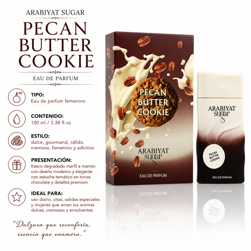 Arabiyat Sugar Pecan Butter Cookie Eau de Parfum Femenino 100ml