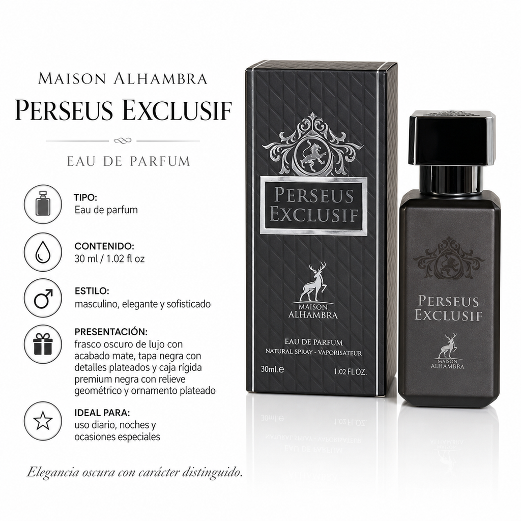 Maison Alhambra Perseus Exclusif Eau de Parfum Masculino 30ml