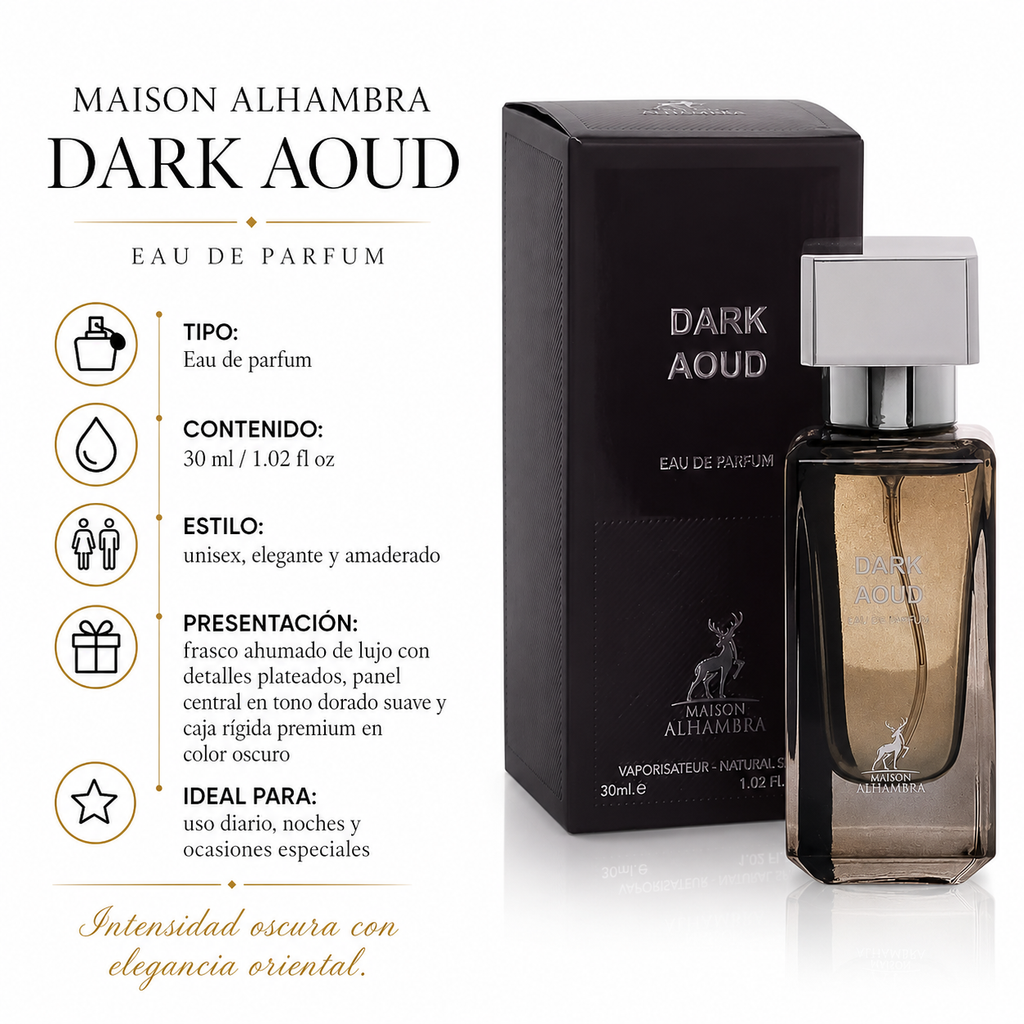 Maison Alhambra Dark Aoud Eau de Parfum Unisex 30ml