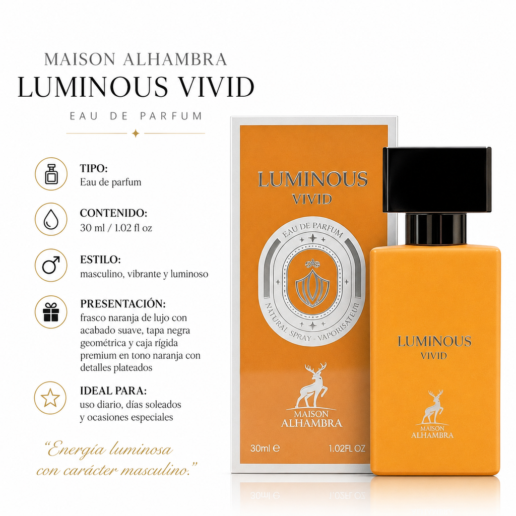 Maison Alhambra Luminous Vivid Eau de Parfum Masculino 30ml