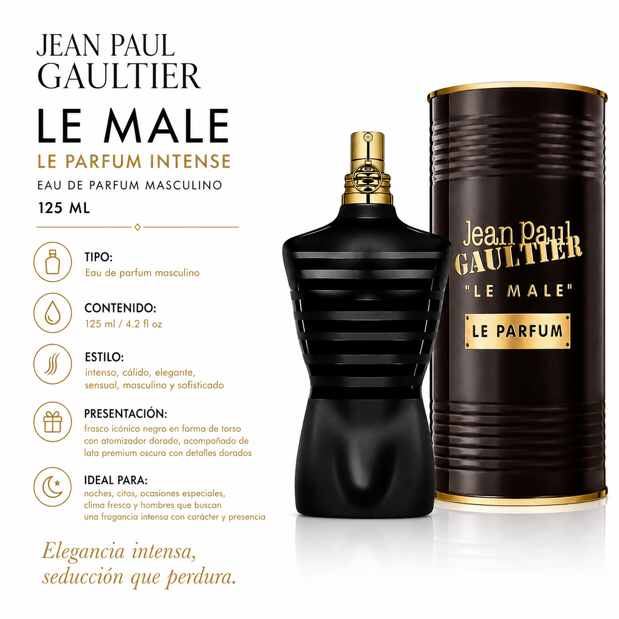 Jean Paul Gaultier Le Male Le Parfum Intense Eau de Parfum Masculino 125ml