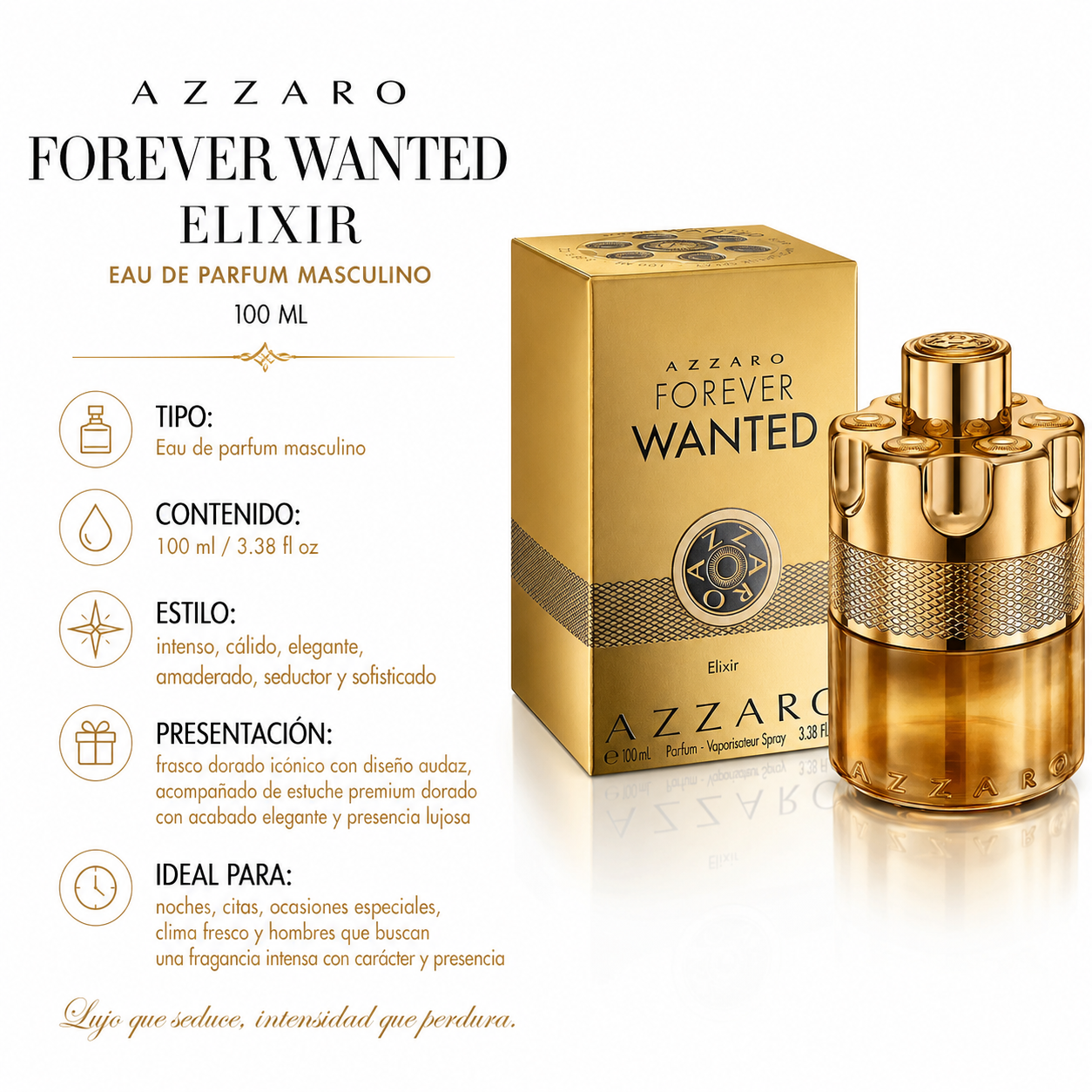 Azzaro Wanted Forever Elixir Eau de Parfum Masculino 100ml