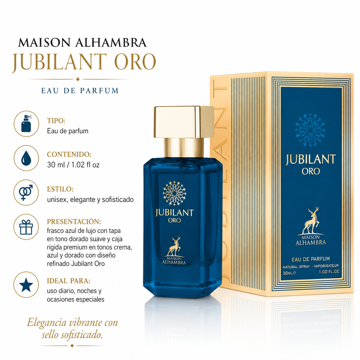 Maison Alhambra Jubilant Oro Eau de Parfum Unisex 30ml