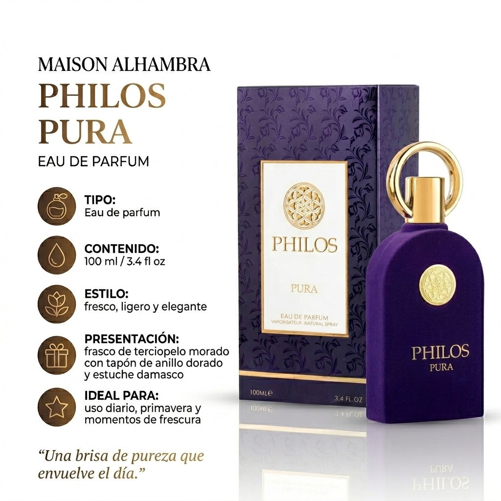 Maison Alhambra Philos Pura Eau de Parfum Unisex 100ml