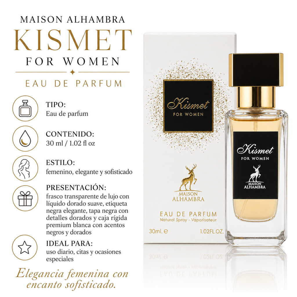 Maison Alhambra Kismet For Women Eau de Parfum Femenino 30ml