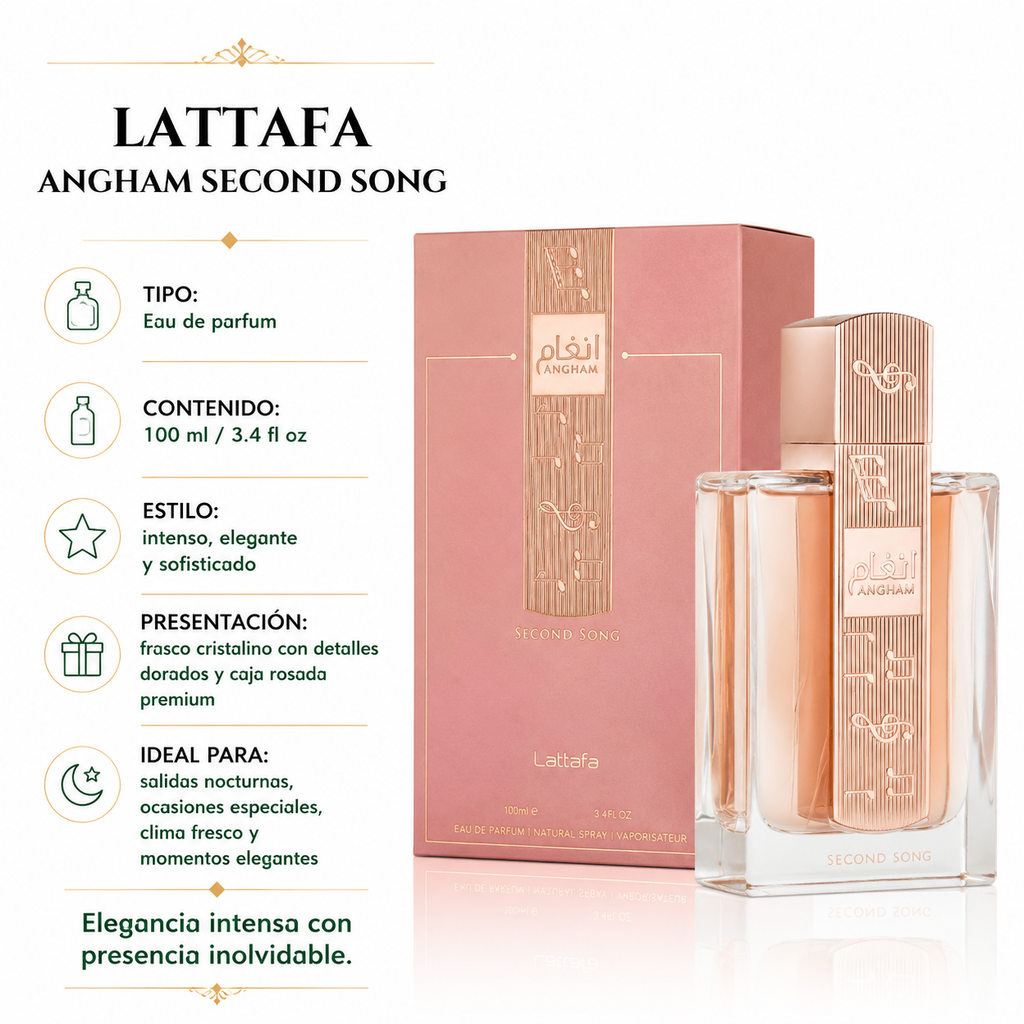 Lattafa Angham Second Song Eau de Parfum Femenino 100ml