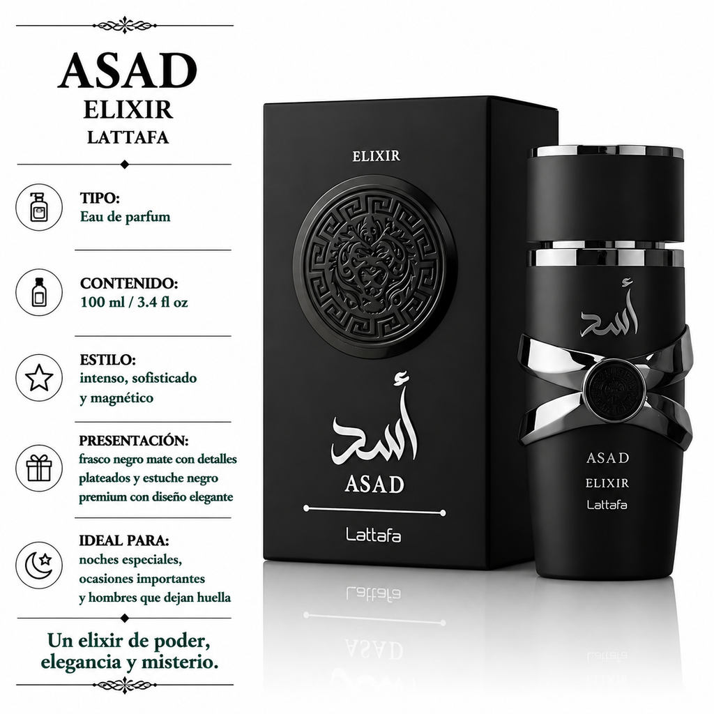 Lattafa Asad Elixir Masculino Eau de Parfum 100 ml