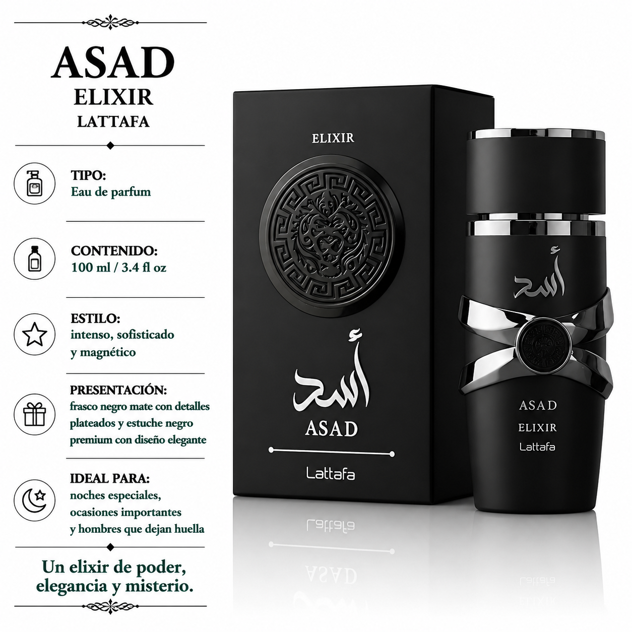 Lattafa Asad Elixir Masculino Eau de Parfum 100 ml