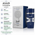 Lattafa Asad Zanzibar Limited Edition Eau de Parfum Masculino 100ml