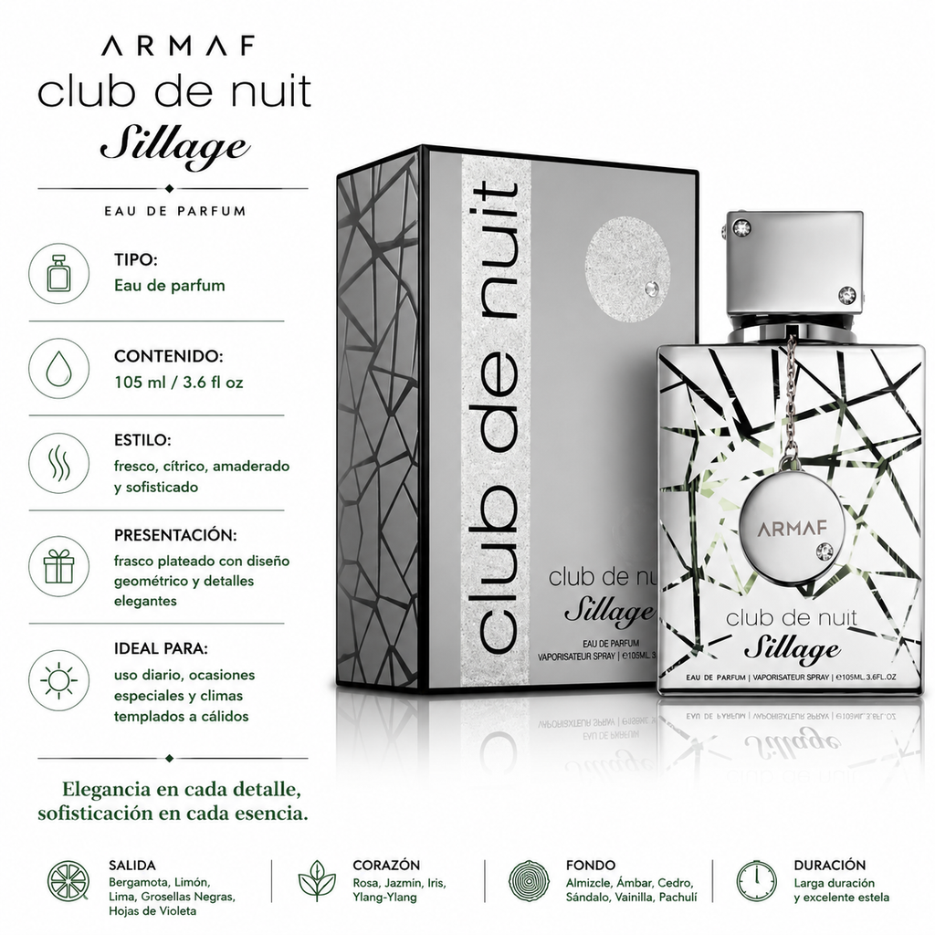 Armaf Club de Nuit Sillage Eau de Parfum Unissex 105ml