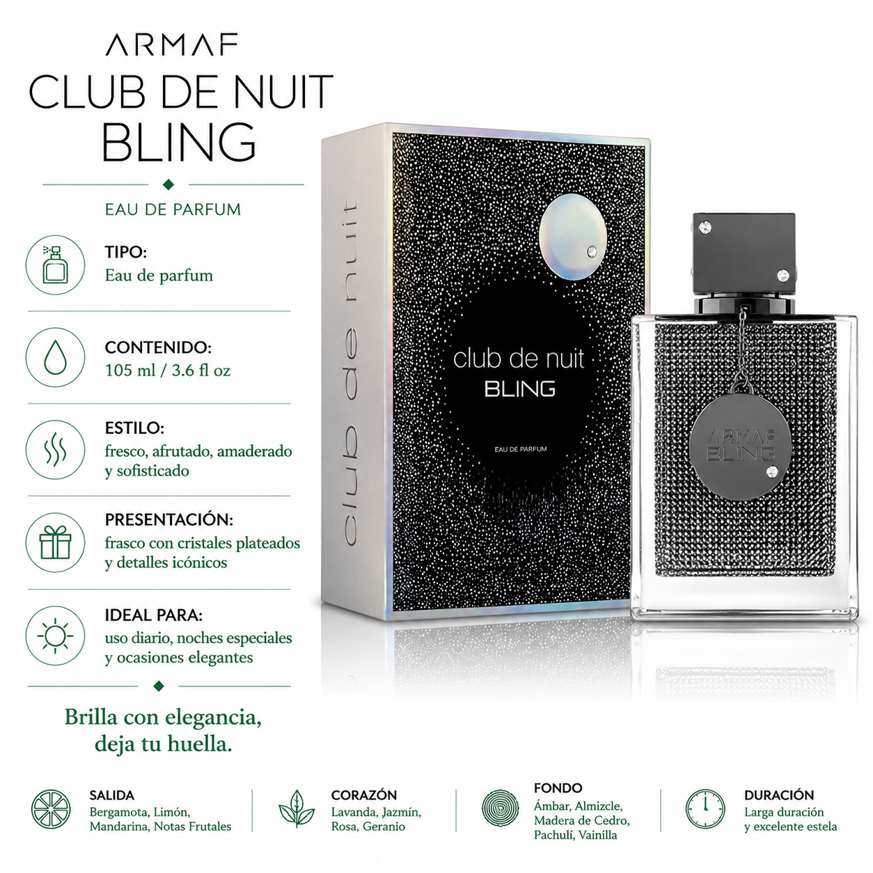 Armaf Club de Nuit Bling Eau de Parfum Masculino 75ml