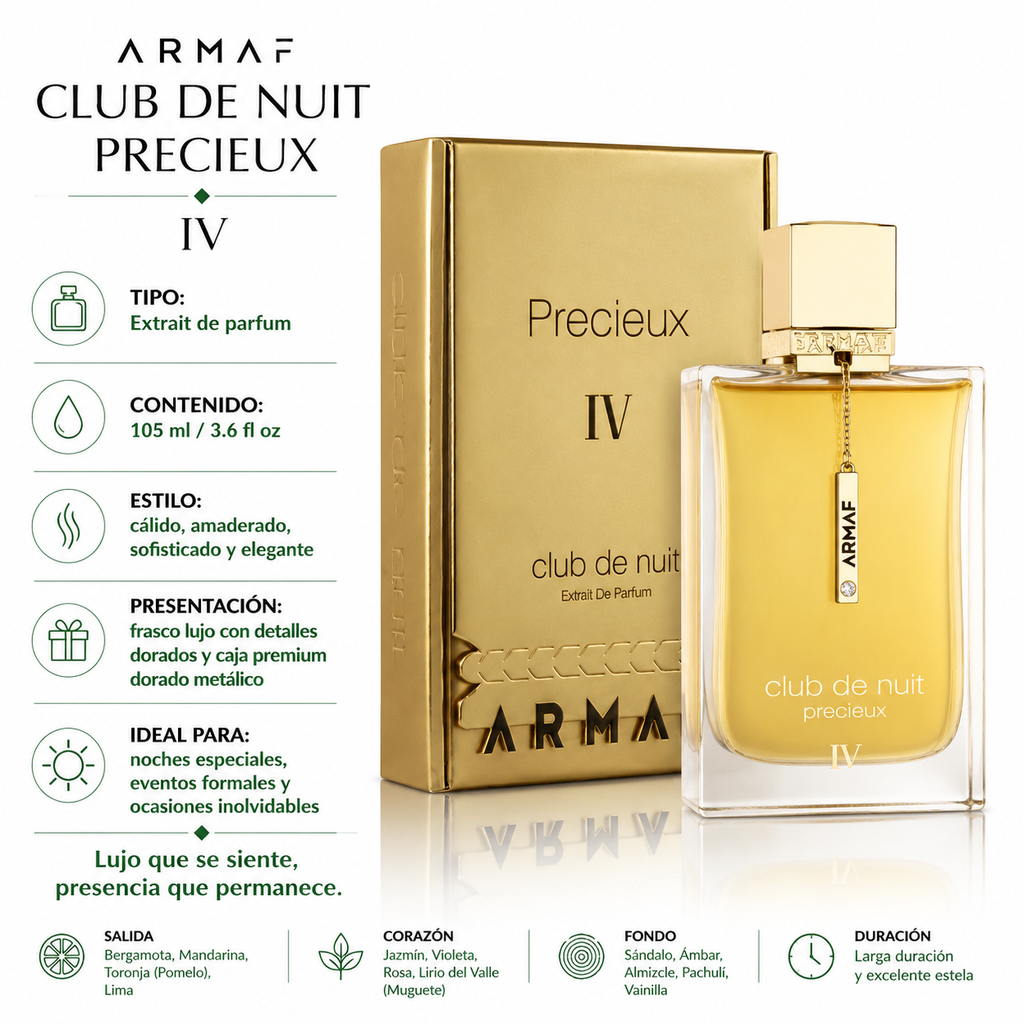 Armaf Club De Nuit Precieux IV Extrait de Parfum Femenino 55ml