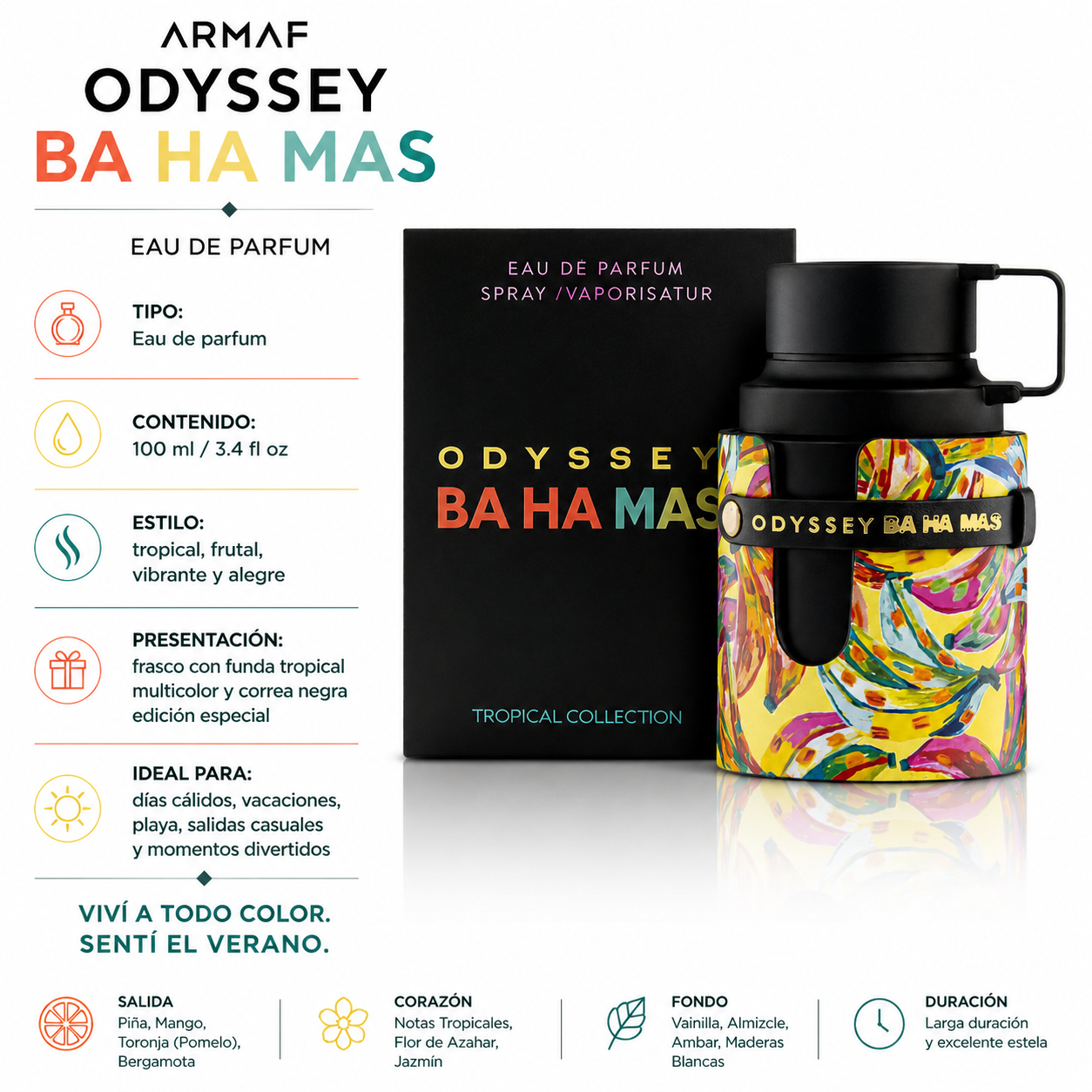 Armaf Odyssey Bahamas Tropical Collection Eau de Parfum Unissex 100ml