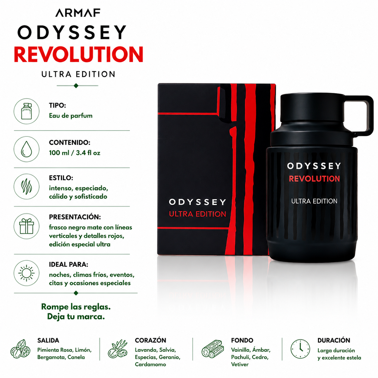 Armaf Odyssey Revolution Ultra Edition Eau de Parfum Unissex 100ml