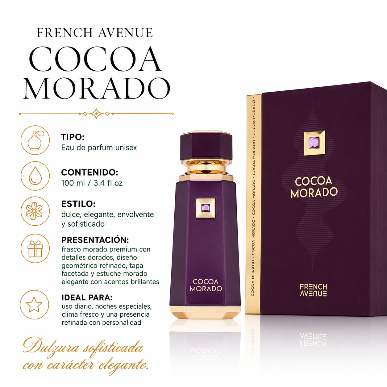 French Avenue Cocoa Morado Eau de Parfum Unisex 100ml