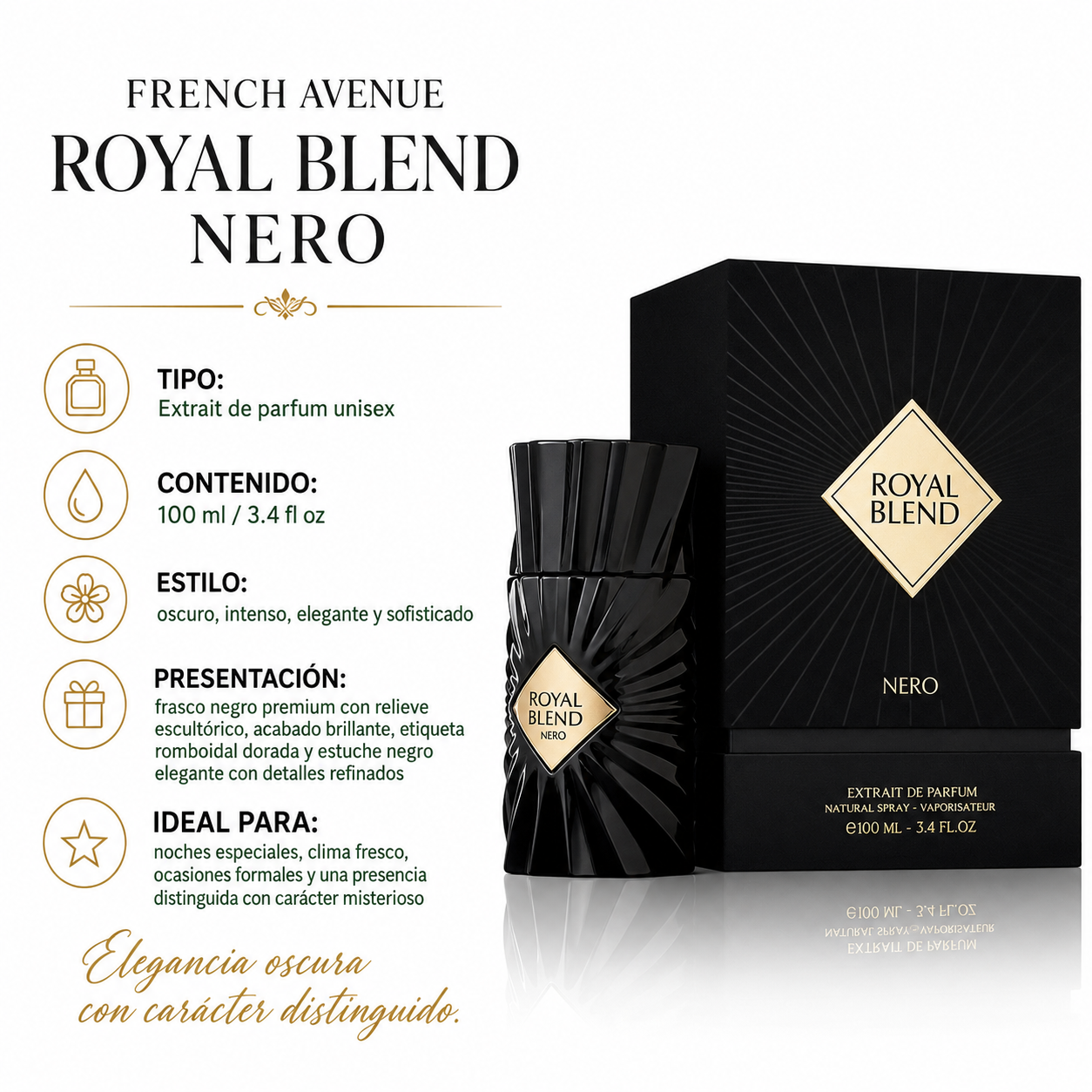 French Avenue Royal Blend Nero Extrait de Parfum Unisex 100ml