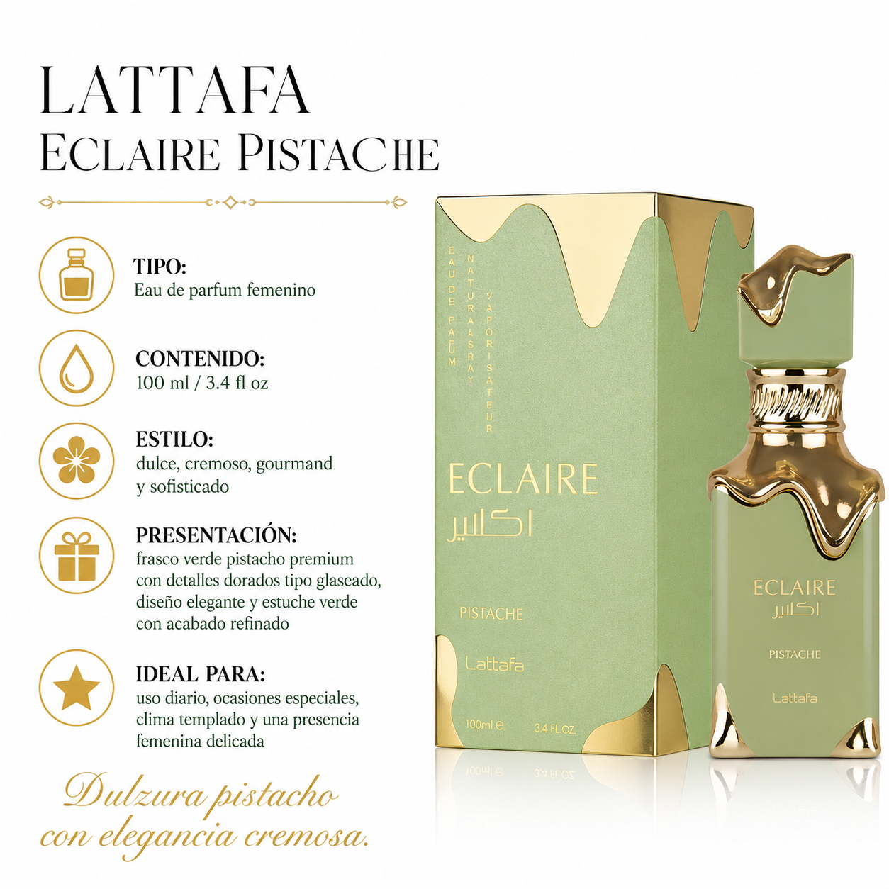 Lattafa Eclaire Pistache EDP 100ml