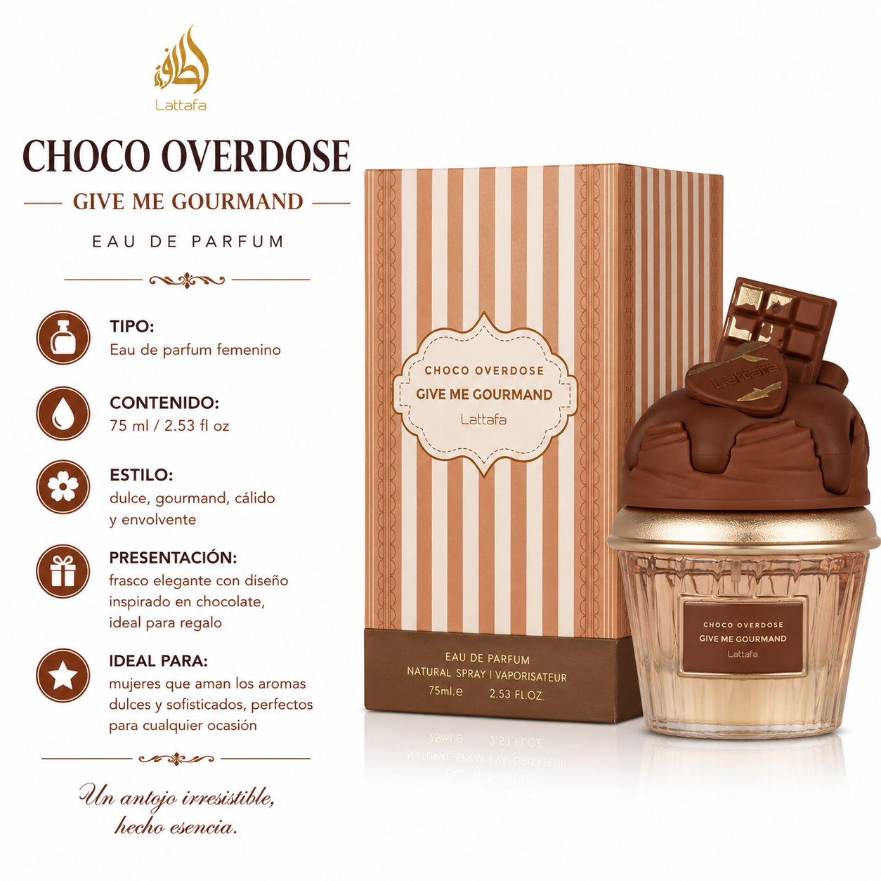 Lattafa Give Me Gourmand Choco Overdose Eau de Parfum Unisex 75ml