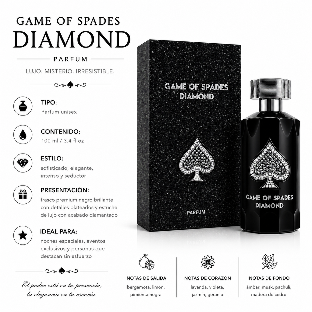 Jo Milano Game Of Spades Diamond Eau de Parfum Unisex 90ml