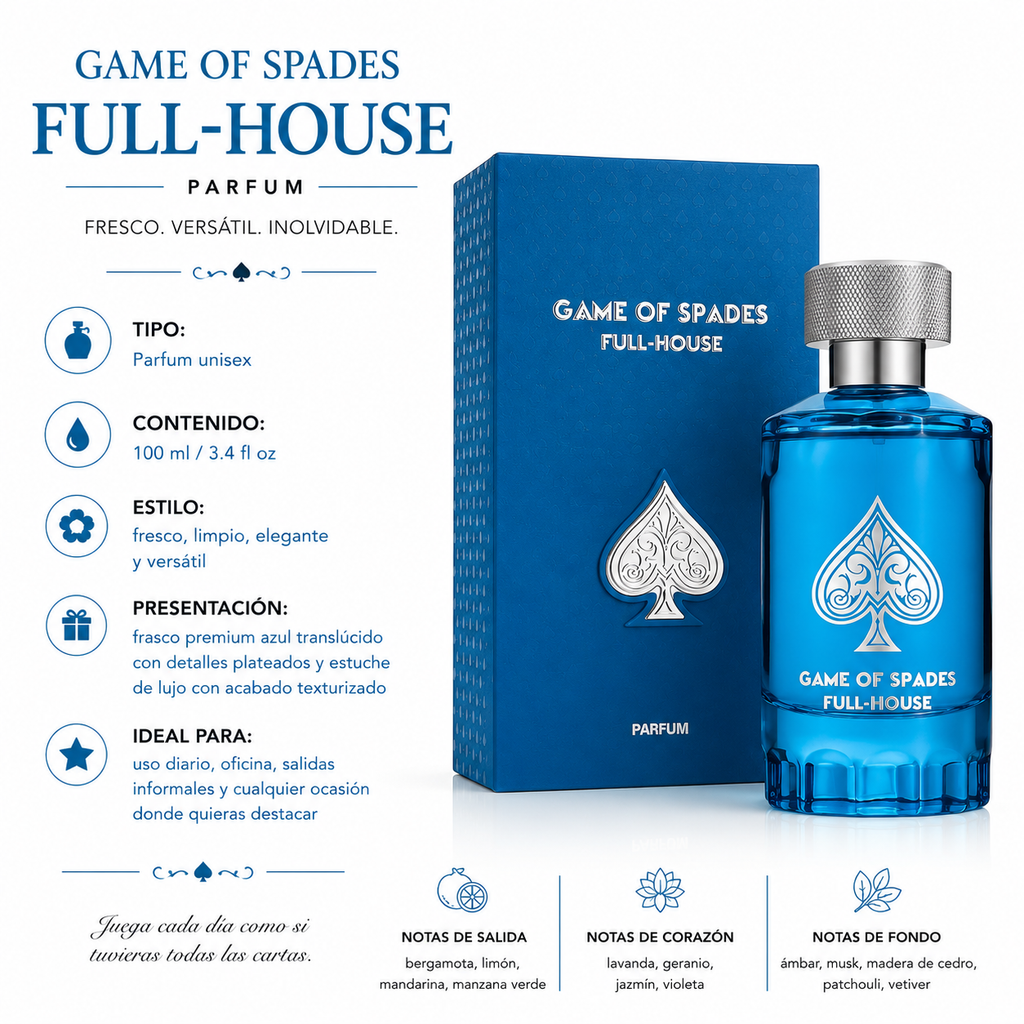 Jo Milano Game Of Spades Full House Eau de Parfum Unisex 100ml