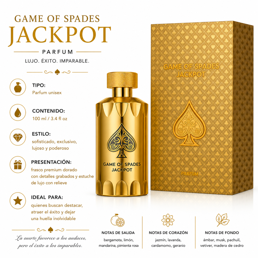 Jo Milano Game Of Spades Jackpot Eau de Parfum Unisex 100ml