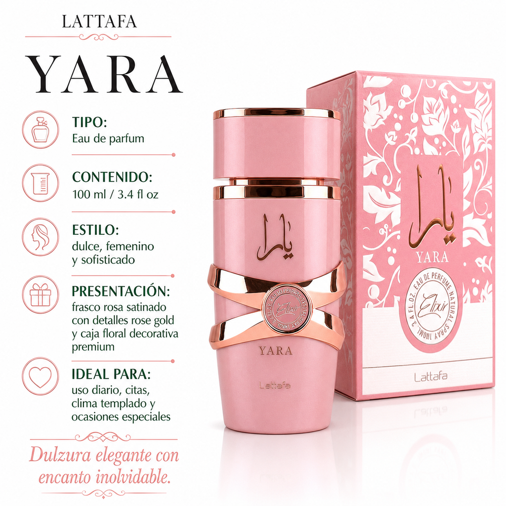 Lattafa Yara Elixir Eau de Parfum Femenino 100ml