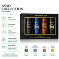 Kit Lattafa Asad Collection 4 en 1 EDP Masculino 25ml