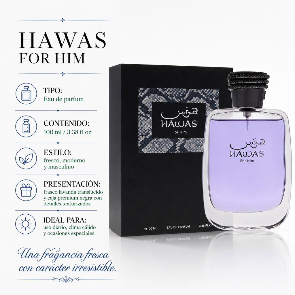 Rasasi Hawas For Him EDP 100 ml