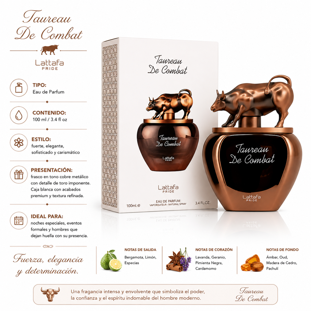 Lattafa Pride Taureau de Combat Eau de Parfum Masculino 100ml