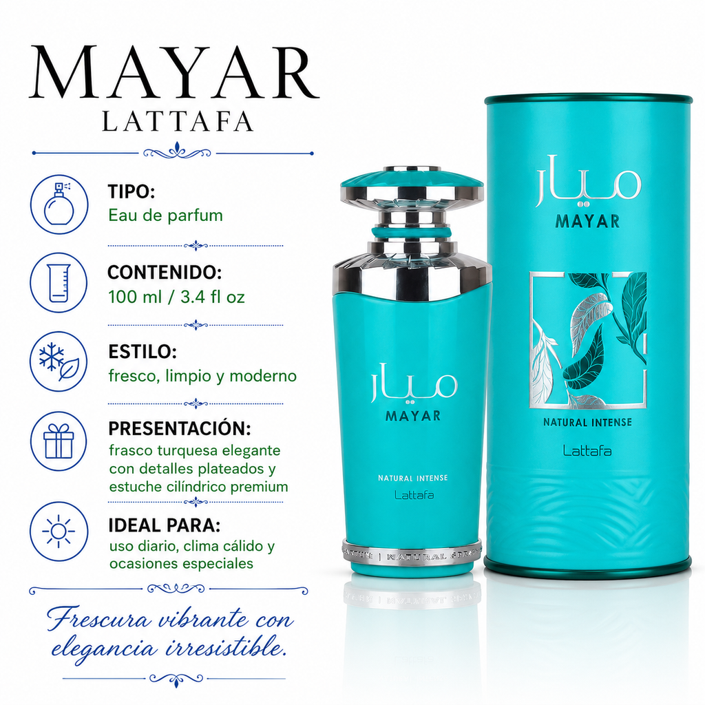 Lattafa Mayar Natural Intense Eau de Parfum Femenino 100ml