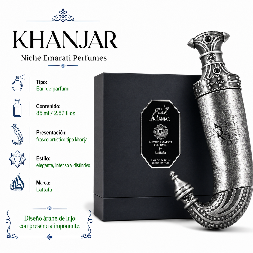 Lattafa Niche Kanjar Unissex Eau de Parfum 85ml