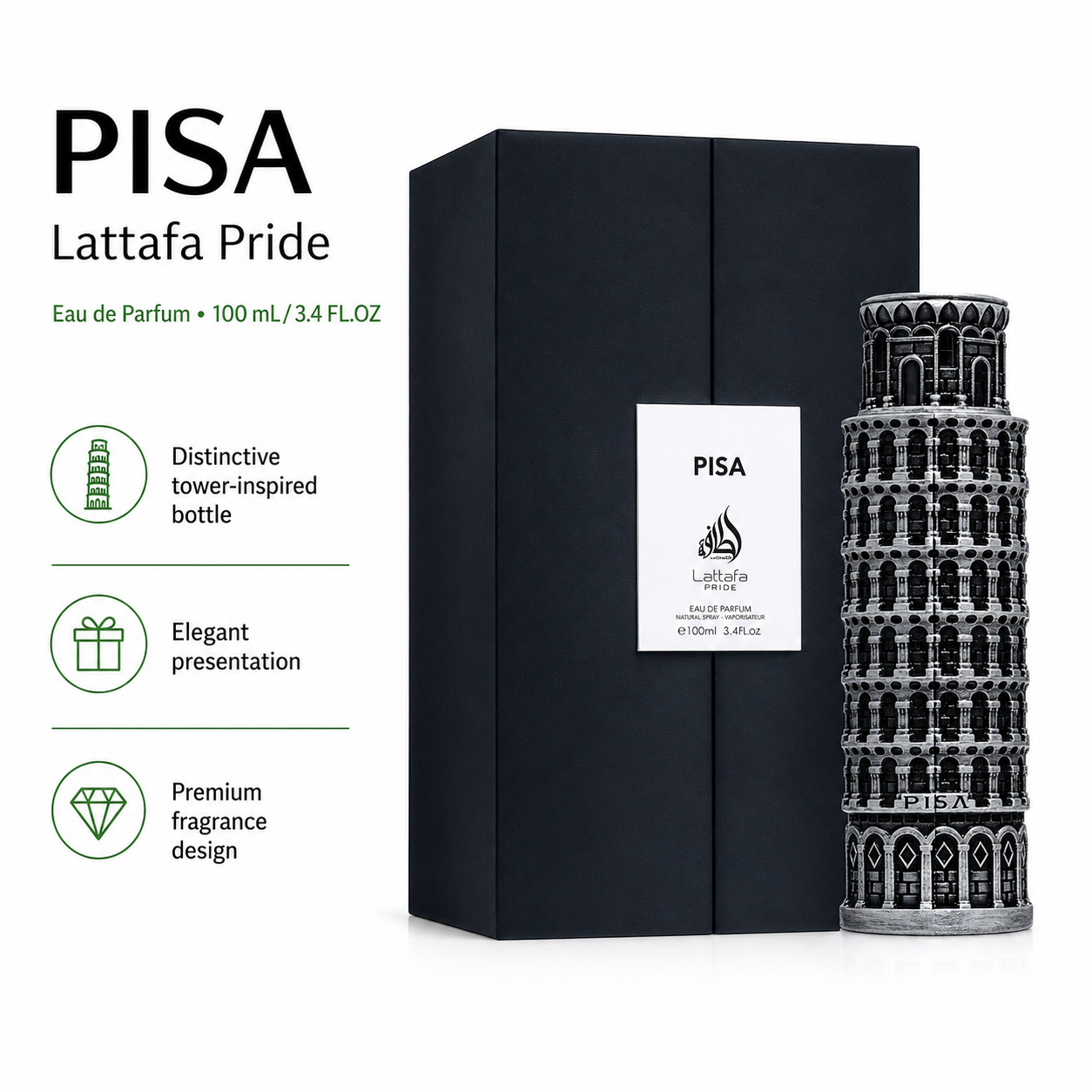 Lattafa Pride Pisa Unissex Eau de Parfum 100ml