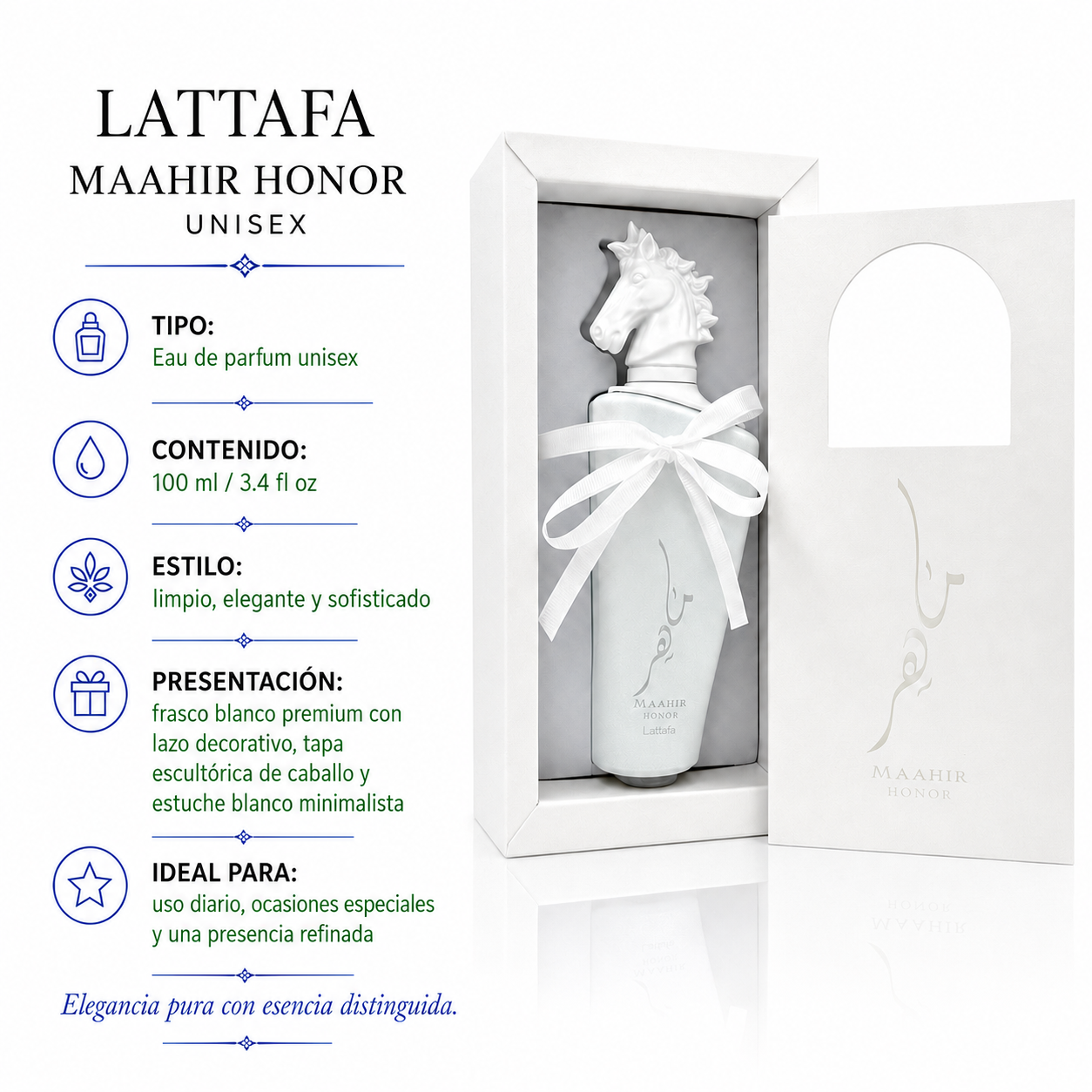 Lattafa Maahir Honor Unissex Eau de Parfum 100ml