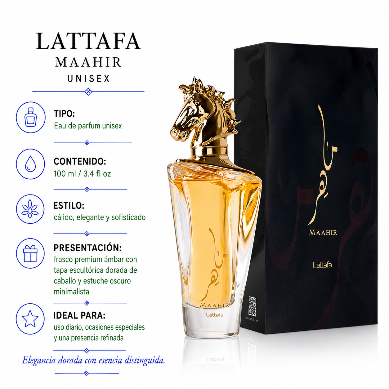 Lattafa Maahir Eau de Parfum Unisex 100 ml