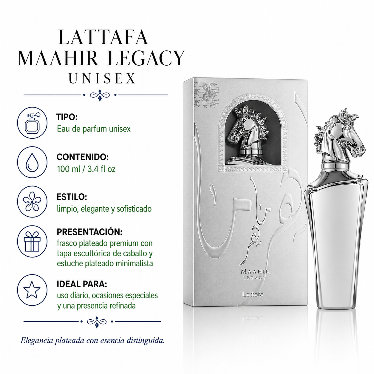 Lattafa Maahir Legacy Eau de Parfum Masculino 100ml