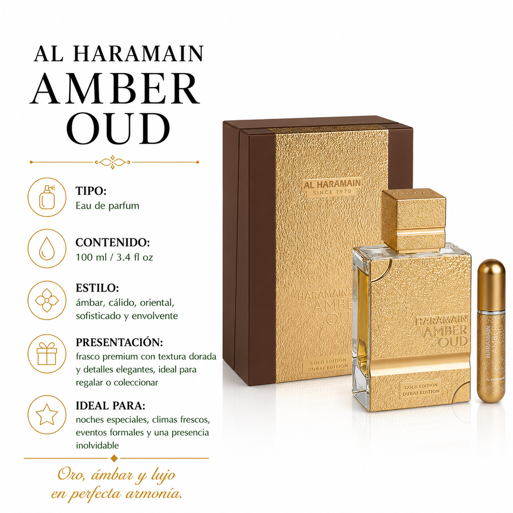 Al Haramain Amber Oud Gold 999.9 Dubai Edition Extrait de Parfum 100 ml