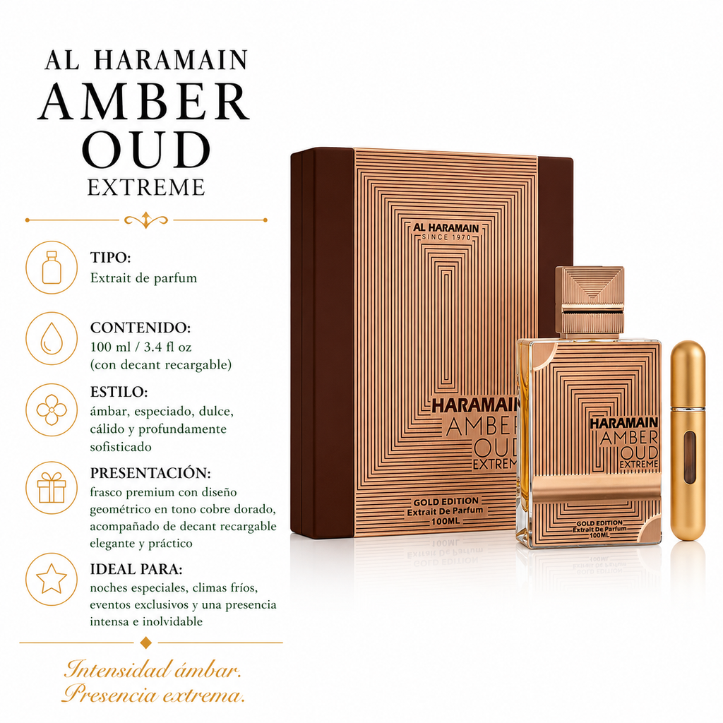 Al Haramain Amber Oud Gold Edition Extreme Eau de Parfum Unissex 100ml