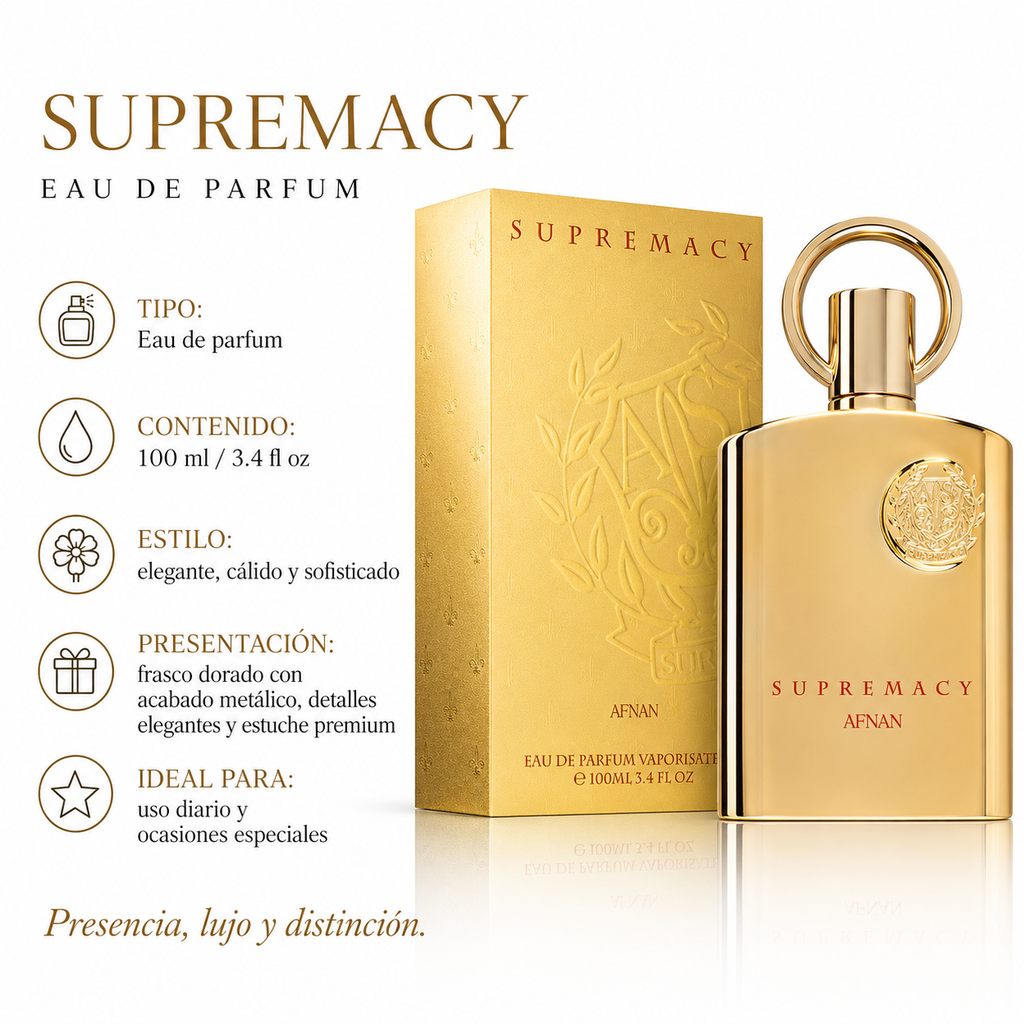 Afnan Supremacy Gold Eau de Parfum Unisex 100ml