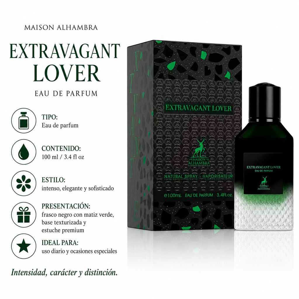 Maison Alhambra Extravagant Lover Eau de Parfum Masculino 100ml