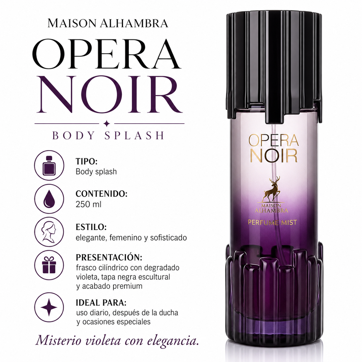 Body Splash Maison Alhambra Opera Noir Femenino 250ml