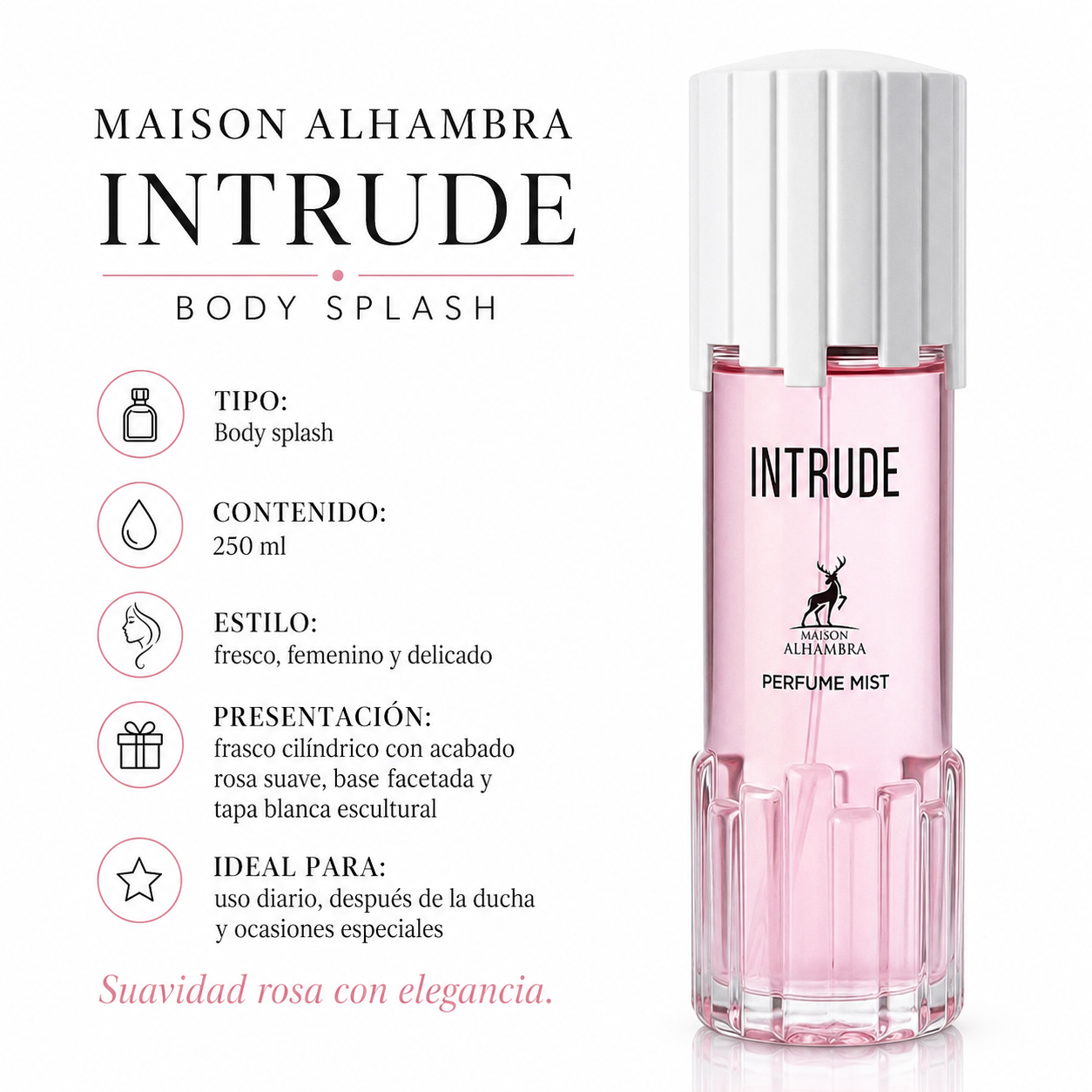Body Splash Maison Alhambra L'Intrude Femenino 250ml