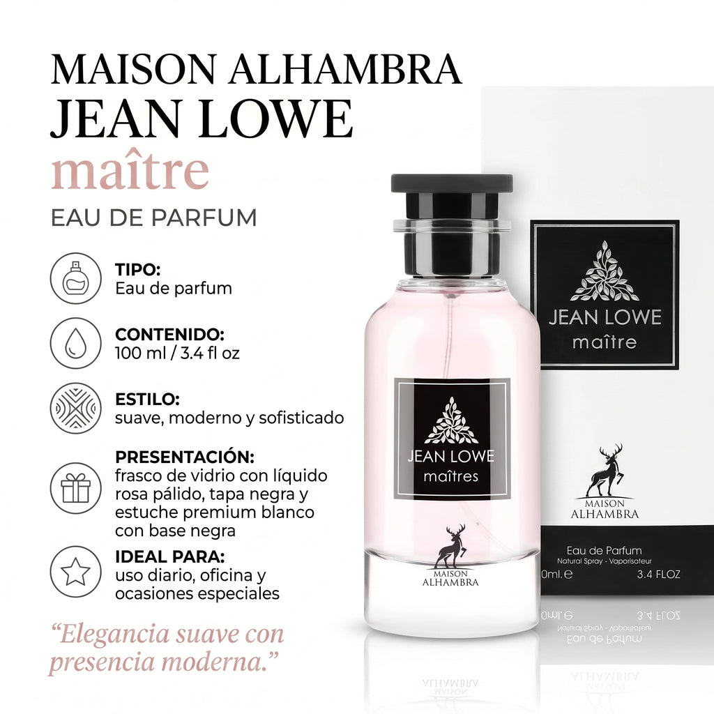 Maison Alhambra Jean Lowe Matière Eau de Parfum Femenino 100ml