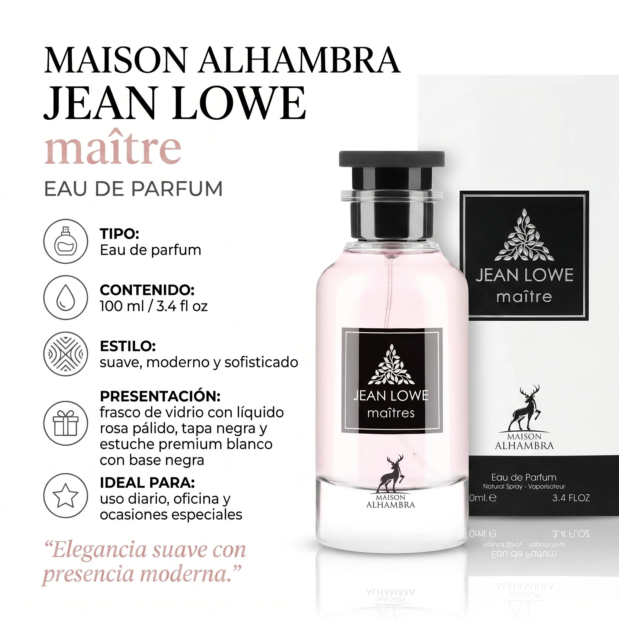 Maison Alhambra Jean Lowe Matière Eau de Parfum Femenino 100ml