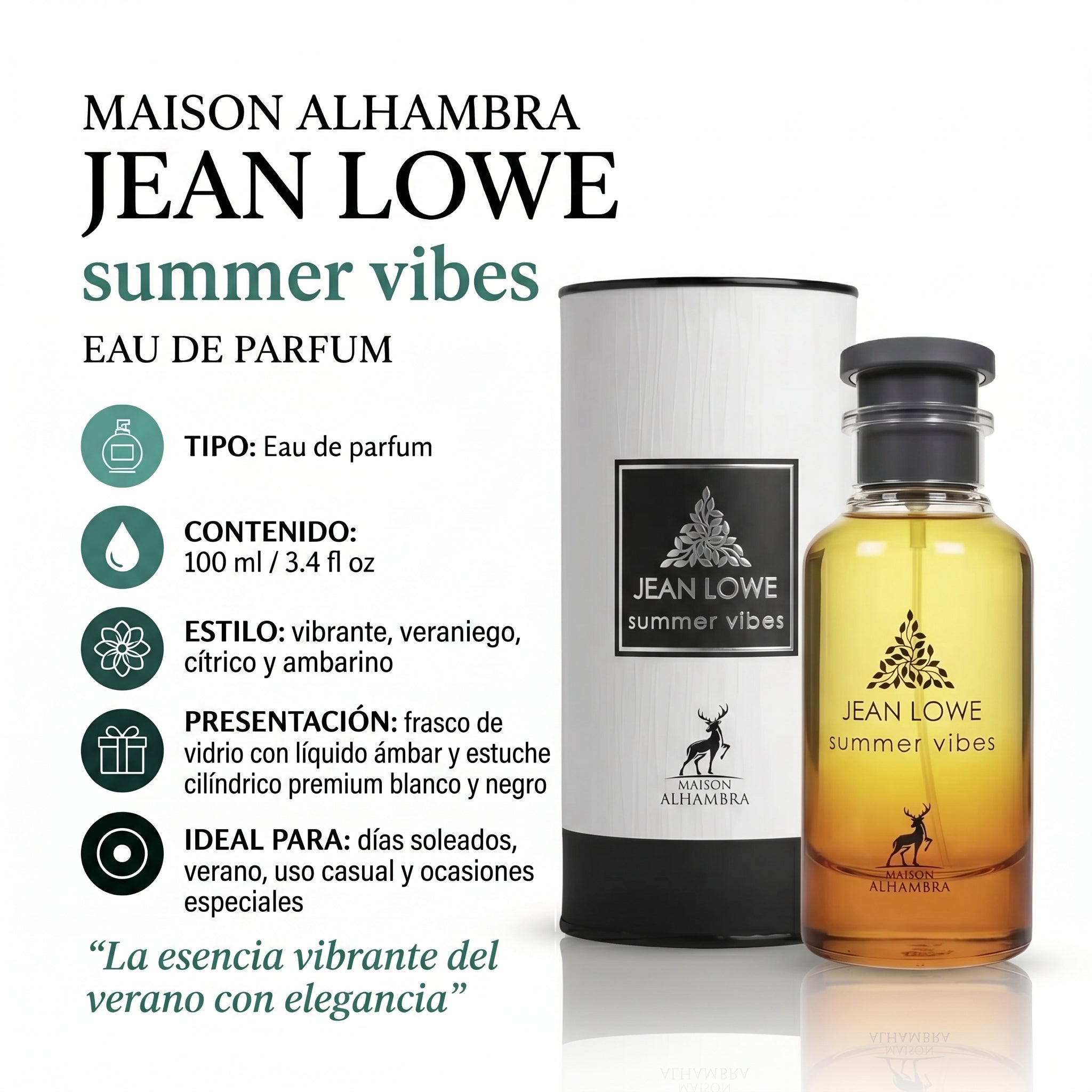 Maison Alhambra Jean Lowe Summer Vibes Eau de Parfum Masculino 100ml